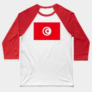 Flag of Tunisia Baseball T-Shirt